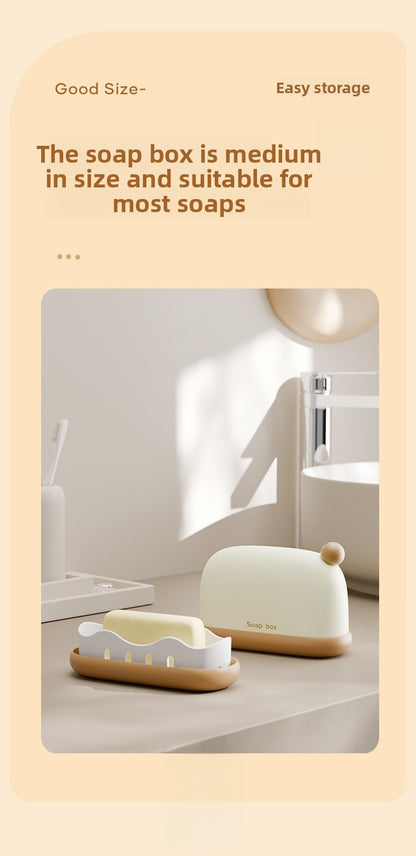 Travel Storage Container Box For Soap In Durable Red PP Material