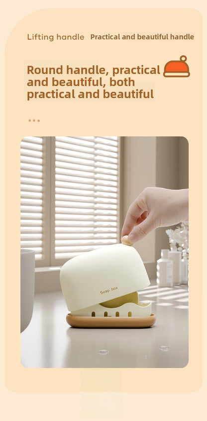 Travel Storage Container Box For Soap In Durable Red PP Material