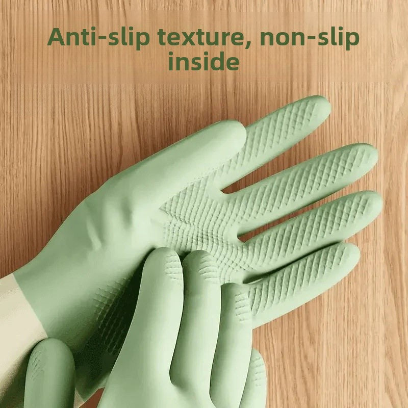 Multicolor Household Rubber Chore Gloves For Cleaning And Storage Tasks