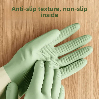 Multicolor Household Rubber Chore Gloves For Cleaning And Storage Tasks