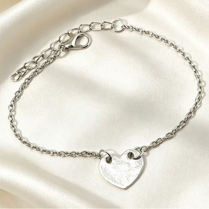 3 Pieces Set Punk Alloy Anklet For Women With Heart Shape Tassel And Rhinestone Inlay