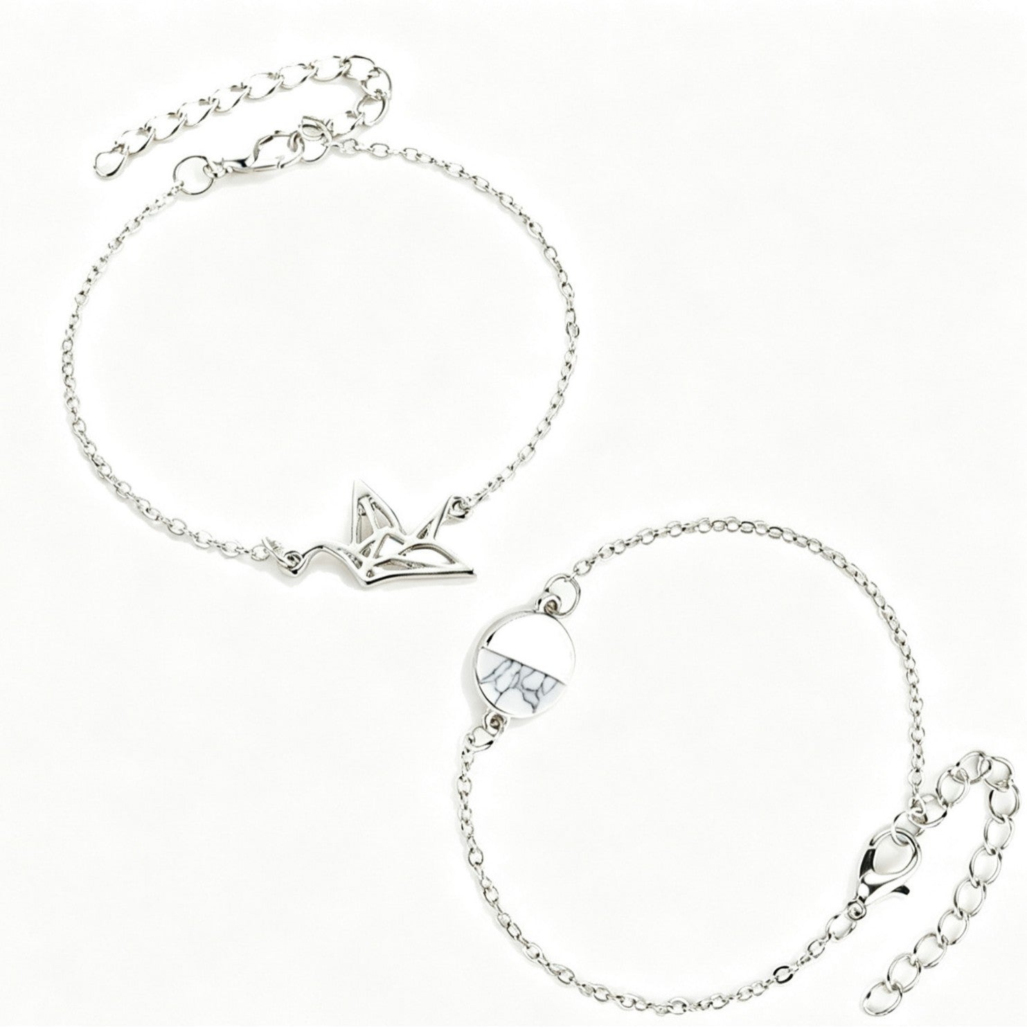 Three-dimensional Geometric Gold Zinc Alloy Bracelet With Electroplated Finish, Stylish Couple Jewelry