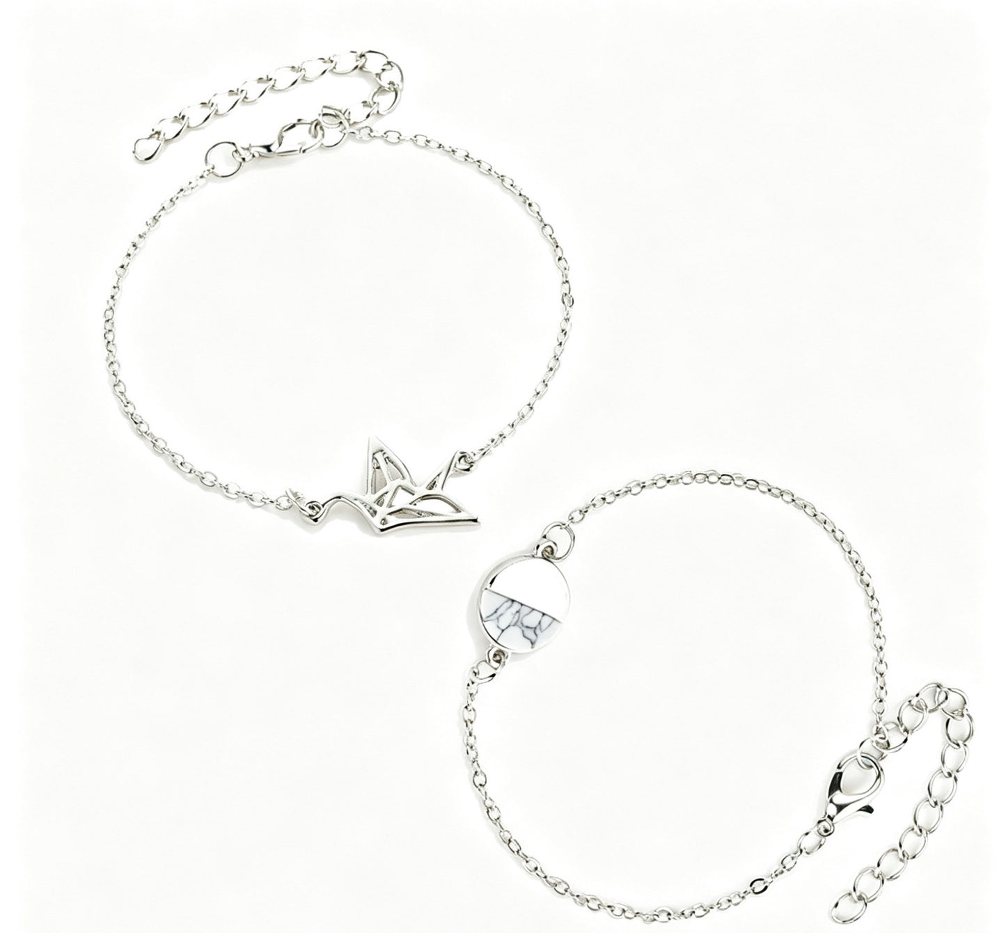 Three-dimensional Geometric Gold Zinc Alloy Bracelet With Electroplated Finish, Stylish Couple Jewelry