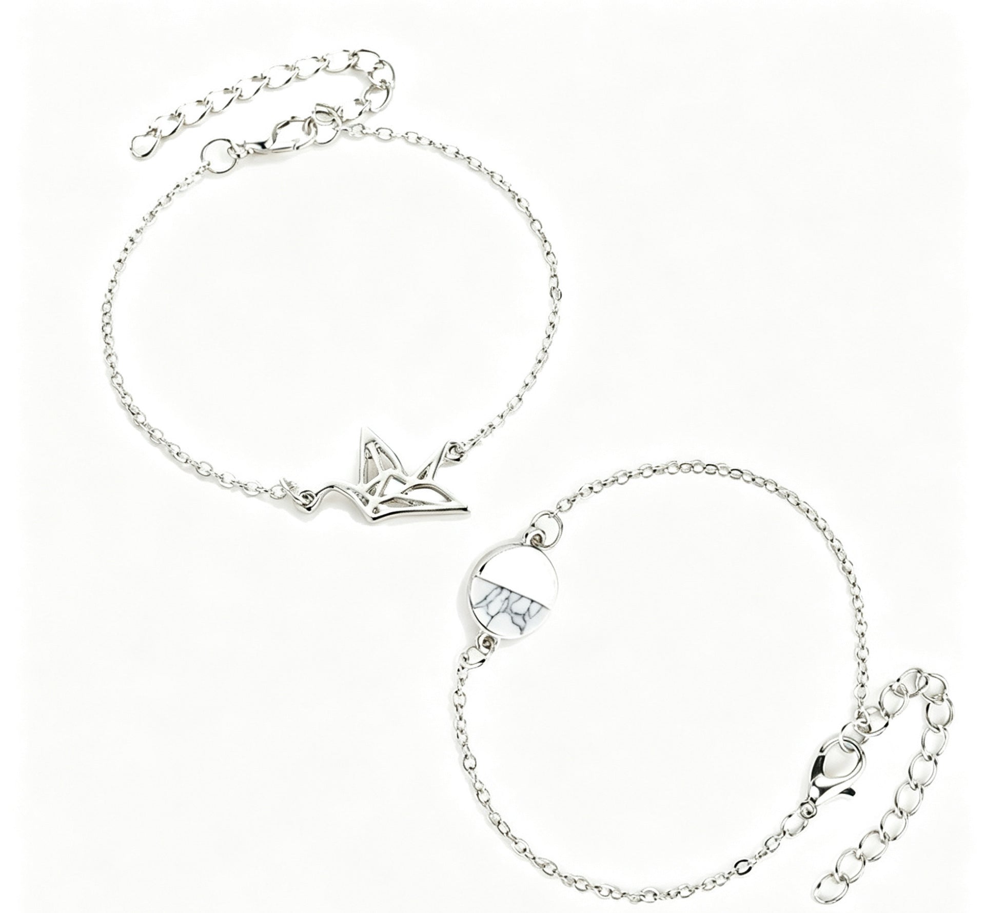 Three-dimensional Geometric Gold Zinc Alloy Bracelet With Electroplated Finish, Stylish Couple Jewelry