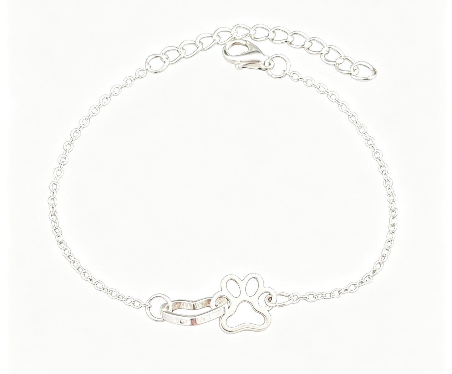Heart Shape Gold Bracelet For Women, Electroplated Zinc Alloy Jewelry