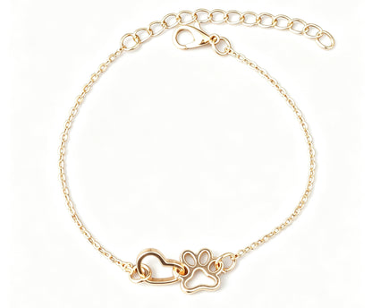 Heart Shape Gold Bracelet For Women, Electroplated Zinc Alloy Jewelry