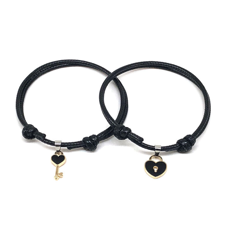 Couple Bracelets Made Of Zinc Alloy In Blue, 1 Pair