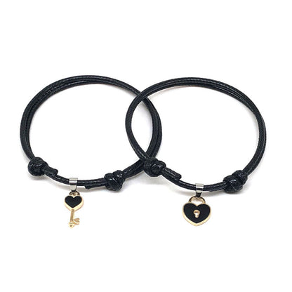Couple Bracelets Made Of Zinc Alloy In Blue, 1 Pair