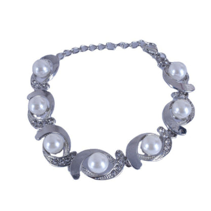Sweet Gold Electroplated Alloy Bangle With Rhinestone Inlay, Elegant And Stylish Jewelry