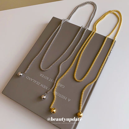 Gold Iron Chain Choker Necklace For Women With Alloy Pendant, Perfect For Daily Wear