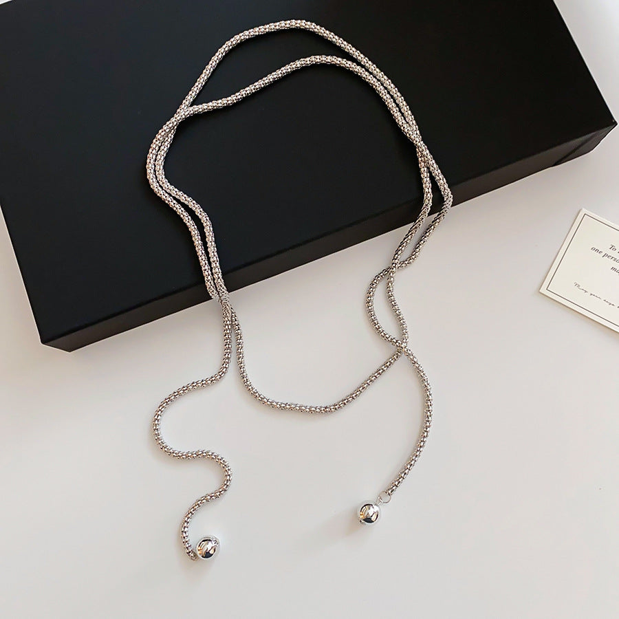 Gold Iron Chain Choker Necklace For Women With Alloy Pendant, Perfect For Daily Wear