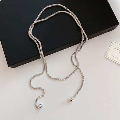 Gold Iron Chain Choker Necklace For Women With Alloy Pendant, Perfect For Daily Wear