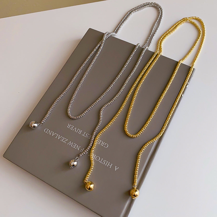 Gold Iron Chain Choker Necklace For Women With Alloy Pendant, Perfect For Daily Wear