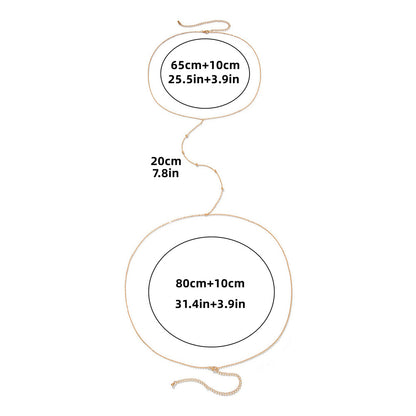Casual Women's Alloy Waist Chain With Smooth Surface Finish, Stylish And Comfortable Accessory
