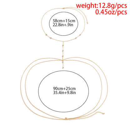 Casual Women's Alloy Waist Chain With Smooth Surface Finish, Stylish And Comfortable Accessory