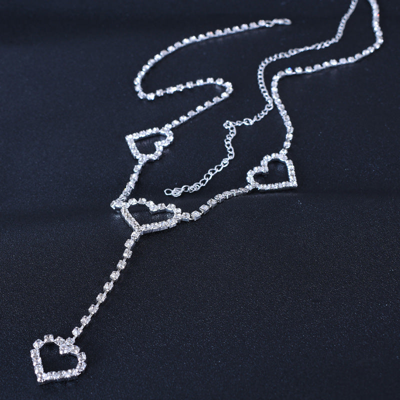 Heart Shape Cowboy Style Waist Chain For Women In Silver Metal With Printing Finish