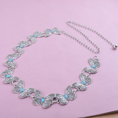 Original Design Butterfly Waist Chain For Women In Gold Metal