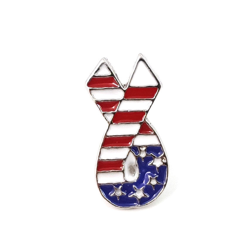 National Flag Pin Made Of Zinc Alloy Featuring Enamel Craftsmanship