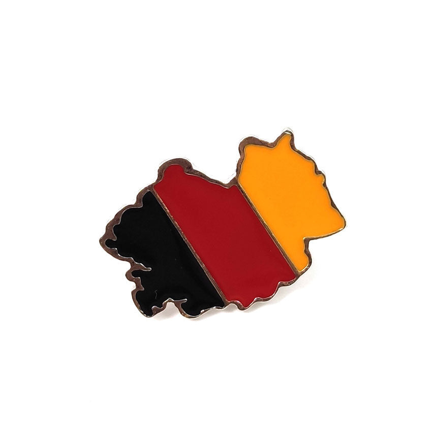 National Flag Pin Made Of Zinc Alloy Featuring Enamel Craftsmanship