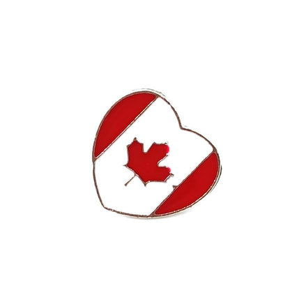 National Flag Pin Made Of Zinc Alloy Featuring Enamel Craftsmanship