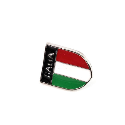 National Flag Pin Made Of Zinc Alloy Featuring Enamel Craftsmanship