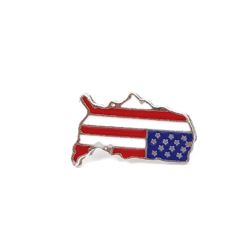 National Flag Pin Made Of Zinc Alloy Featuring Enamel Craftsmanship