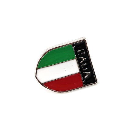National Flag Pin Made Of Zinc Alloy Featuring Enamel Craftsmanship