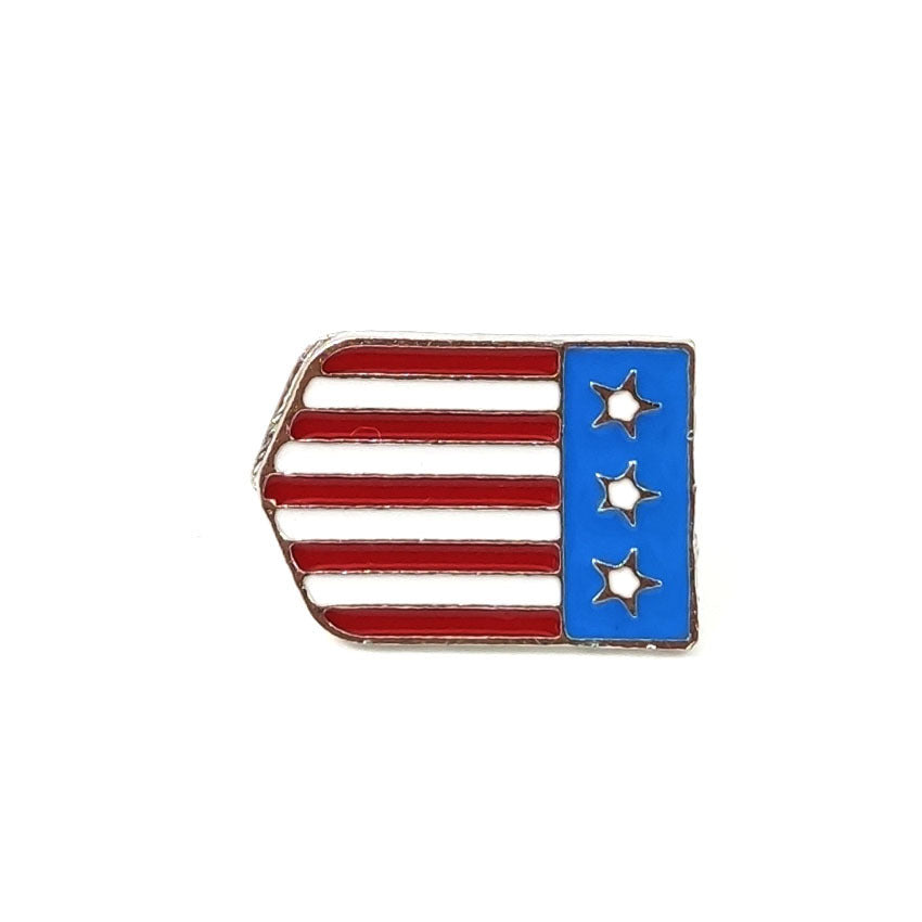 National Flag Pin Made Of Zinc Alloy Featuring Enamel Craftsmanship