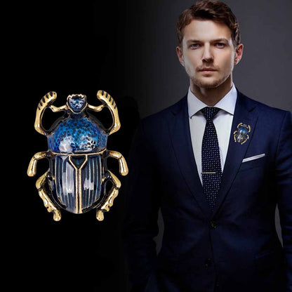 Alloy Insect Pin With Enamel Craftsmanship In Red