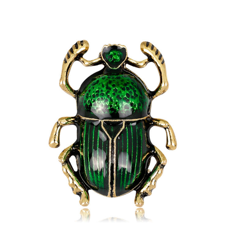 Alloy Insect Pin With Enamel Craftsmanship In Red