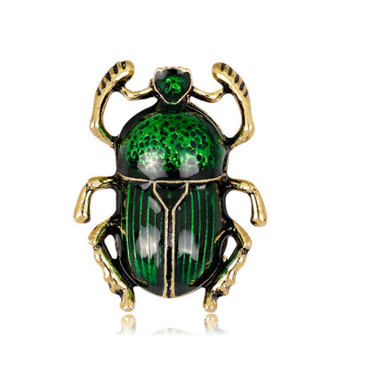 Alloy Insect Pin With Enamel Craftsmanship In Red
