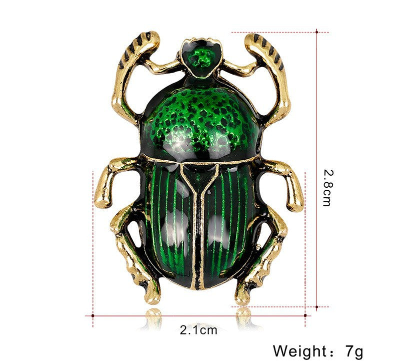 Alloy Insect Pin With Enamel Craftsmanship In Red