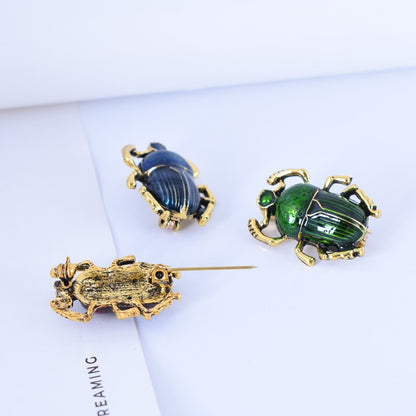 Alloy Insect Pin With Enamel Craftsmanship In Red