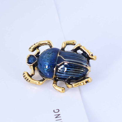 Alloy Insect Pin With Enamel Craftsmanship In Red