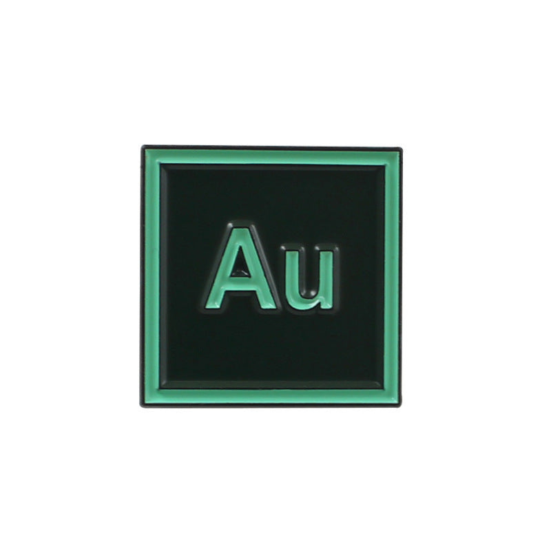 Alloy Letter Pin Featuring Enamel Craftsmanship Available In Colour