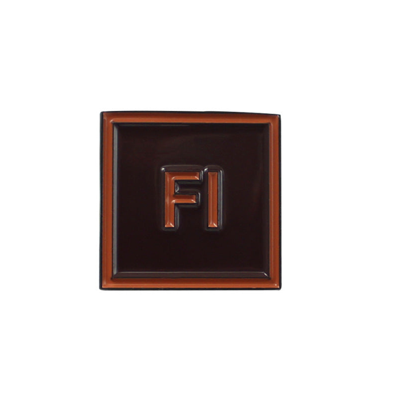 Alloy Letter Pin Featuring Enamel Craftsmanship Available In Colour