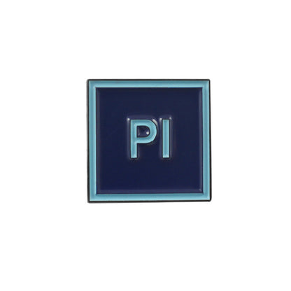 Alloy Letter Pin Featuring Enamel Craftsmanship Available In Colour