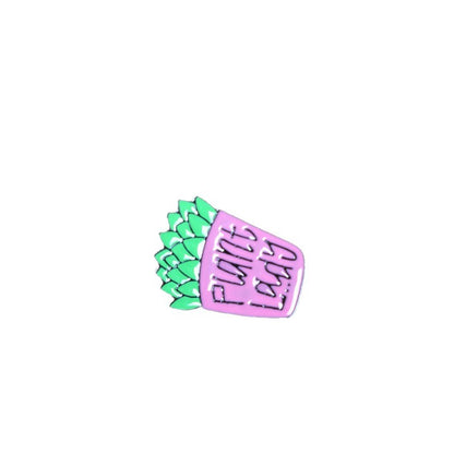 Plant Pin Made Of Zinc Alloy Featuring Enamel Craftsmanship