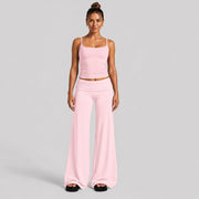 Vest + Long Pants Pink