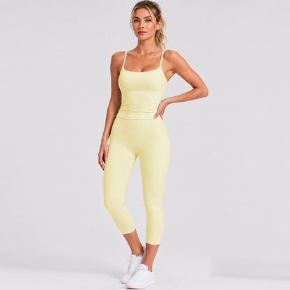 Sporty Women's Sleeveless Shorts Jumpsuit In High Elastic Nylon Fabric For Summer