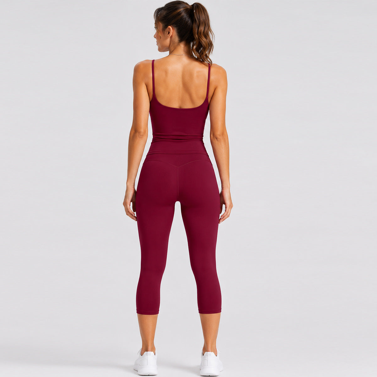 Sporty Women's Sleeveless Shorts Jumpsuit In High Elastic Nylon Fabric For Summer