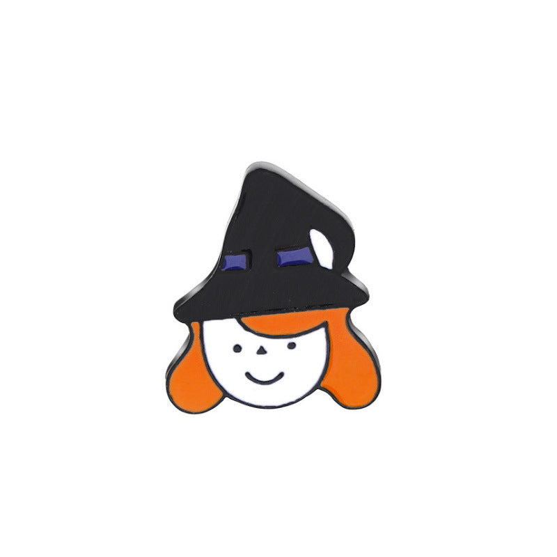 Pumpkin Pin In Alloy With Enamel Craft, Perfect For Halloween