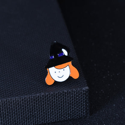 Pumpkin Pin In Alloy With Enamel Craft, Perfect For Halloween