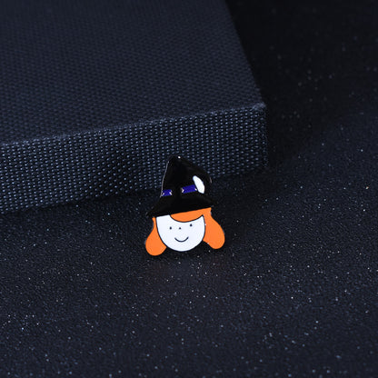 Pumpkin Pin In Alloy With Enamel Craft, Perfect For Halloween