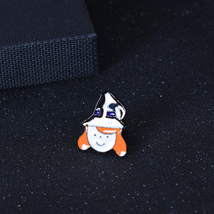 Pumpkin Pin In Alloy With Enamel Craft, Perfect For Halloween