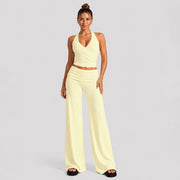 Vest + Trousers Cream Yellow
