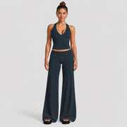 Vest + Long Pants Blueberry Color