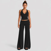 Vest + Long Pants, Black