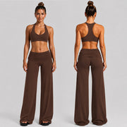 Long Pants + Vest, Dark Brown