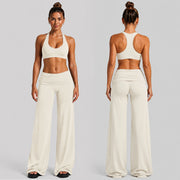 Long Pants + Vest, White Eggshell Color